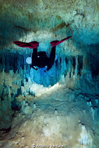 plunge in the unique cave of Zacil Ha_2021
(Canon14mm,t1... by Antonio Venturelli 
